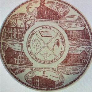 Berrysburg Sesquicentennial1819-1969 10” Collectors Plate